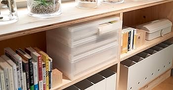 Amazon｜無印良品 ポリプロピレンケース引出式・横ワイド・薄型2